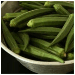 Locally grown organic okras– Better Options Farm produce